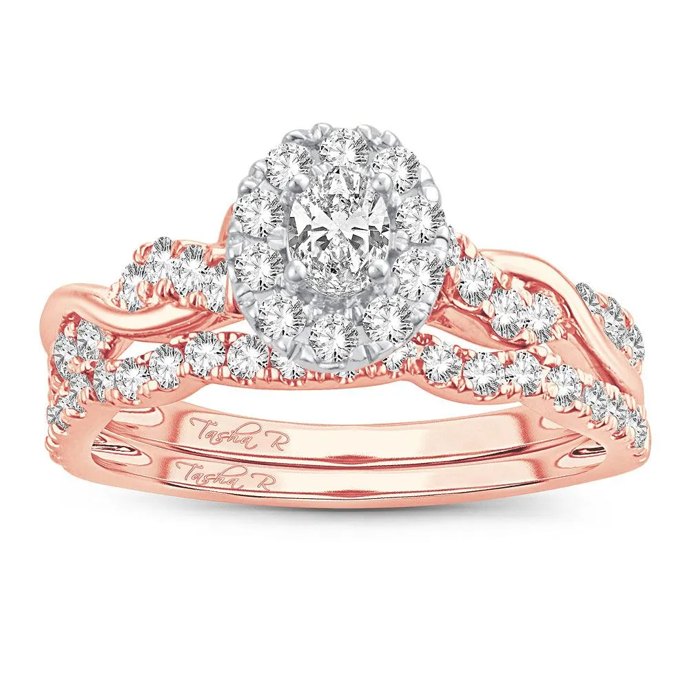 14K 1.00CT Fancy Cut Bridal Ring