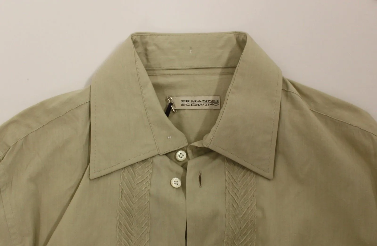 Beige Cotton Casual Long Sleeve Long Shirt