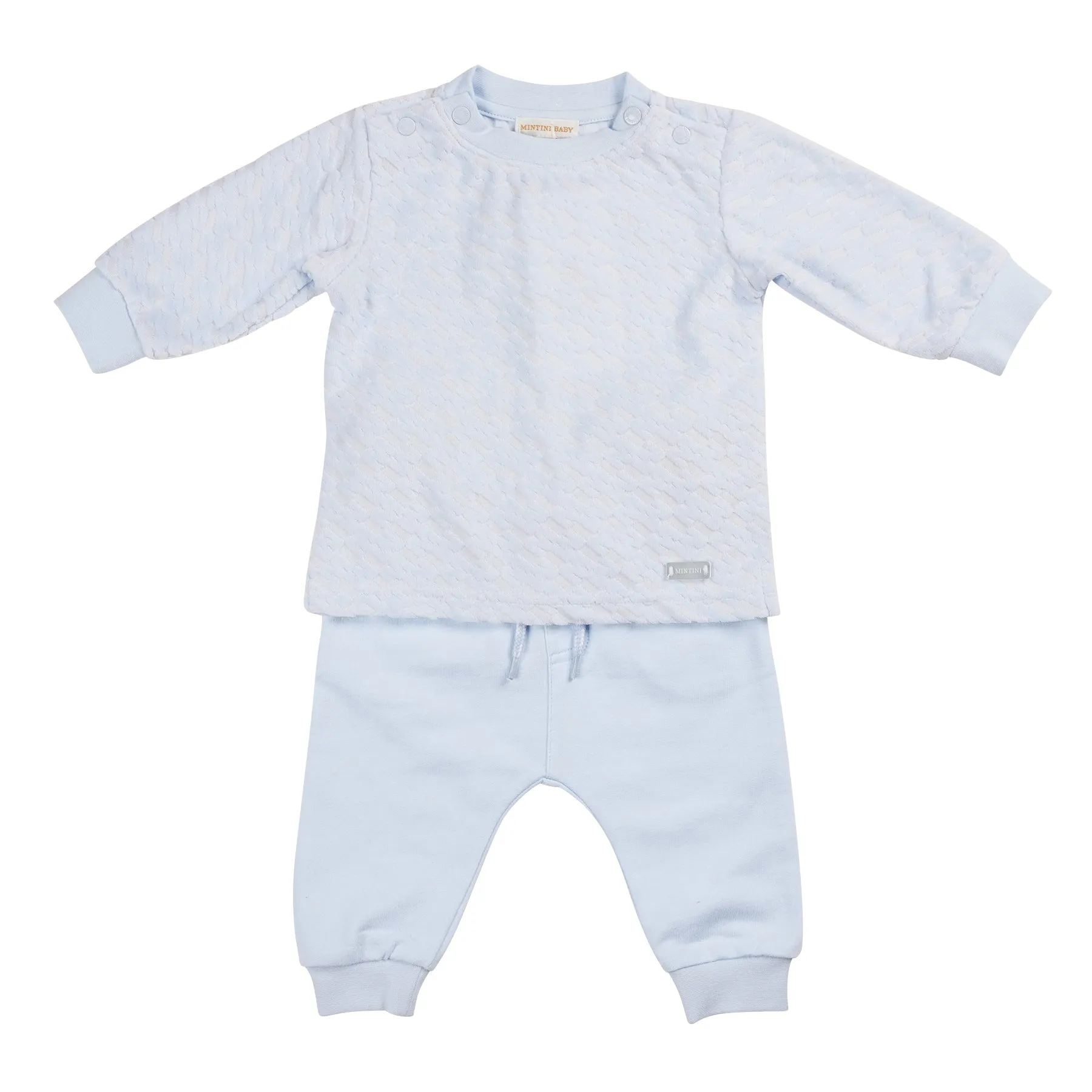 Blue Velour 2 Piece Jogset
