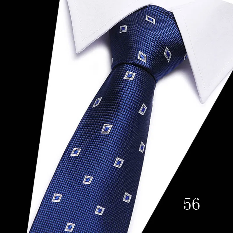 Classic 7cm Ties for Man Silk Tie Luxury Striped Plaid Checks Business Neck Tie for Men Suit Cravat Wedding Party Neckties