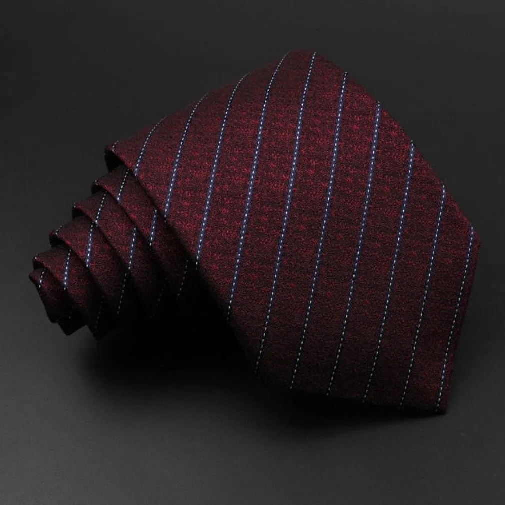 ContiNent 33 Men's Classic Luxury Tie 8cm Striped Paisley Plaid All-Match Jacquard Necktie For Business Wedding Prom Daily Wear Accessory