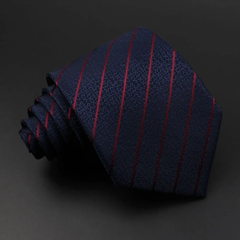 ContiNent 33 Men's Classic Luxury Tie 8cm Striped Paisley Plaid All-Match Jacquard Necktie For Business Wedding Prom Daily Wear Accessory