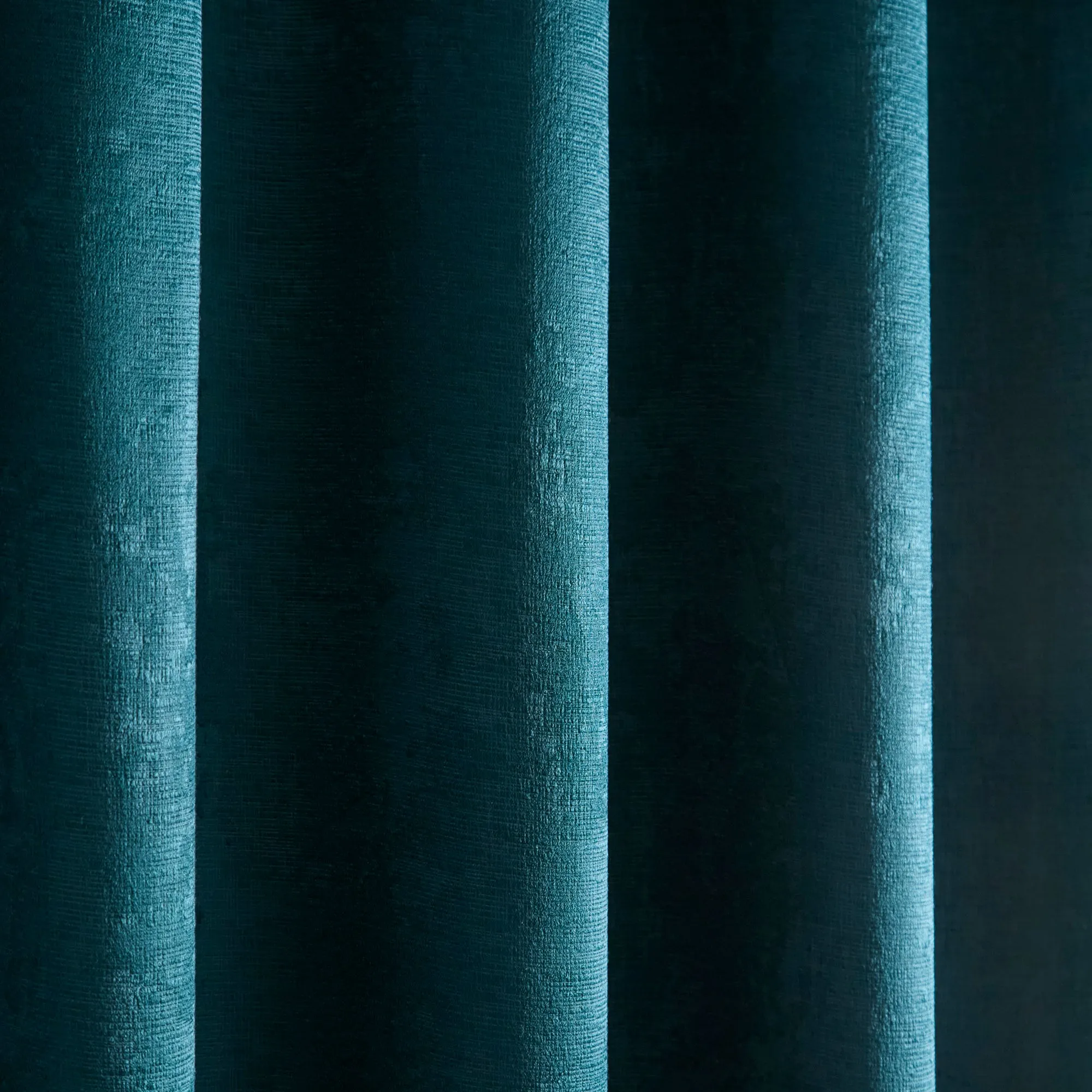Fusion Strata Eyelet Curtains  - Forest Green