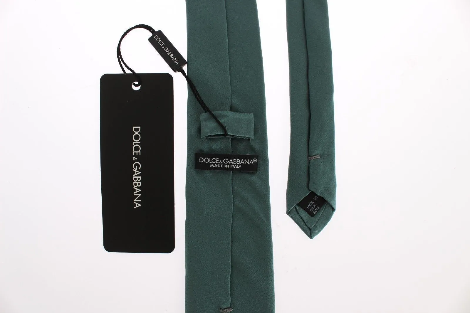 Green Silk Classic Slim Neck Tie