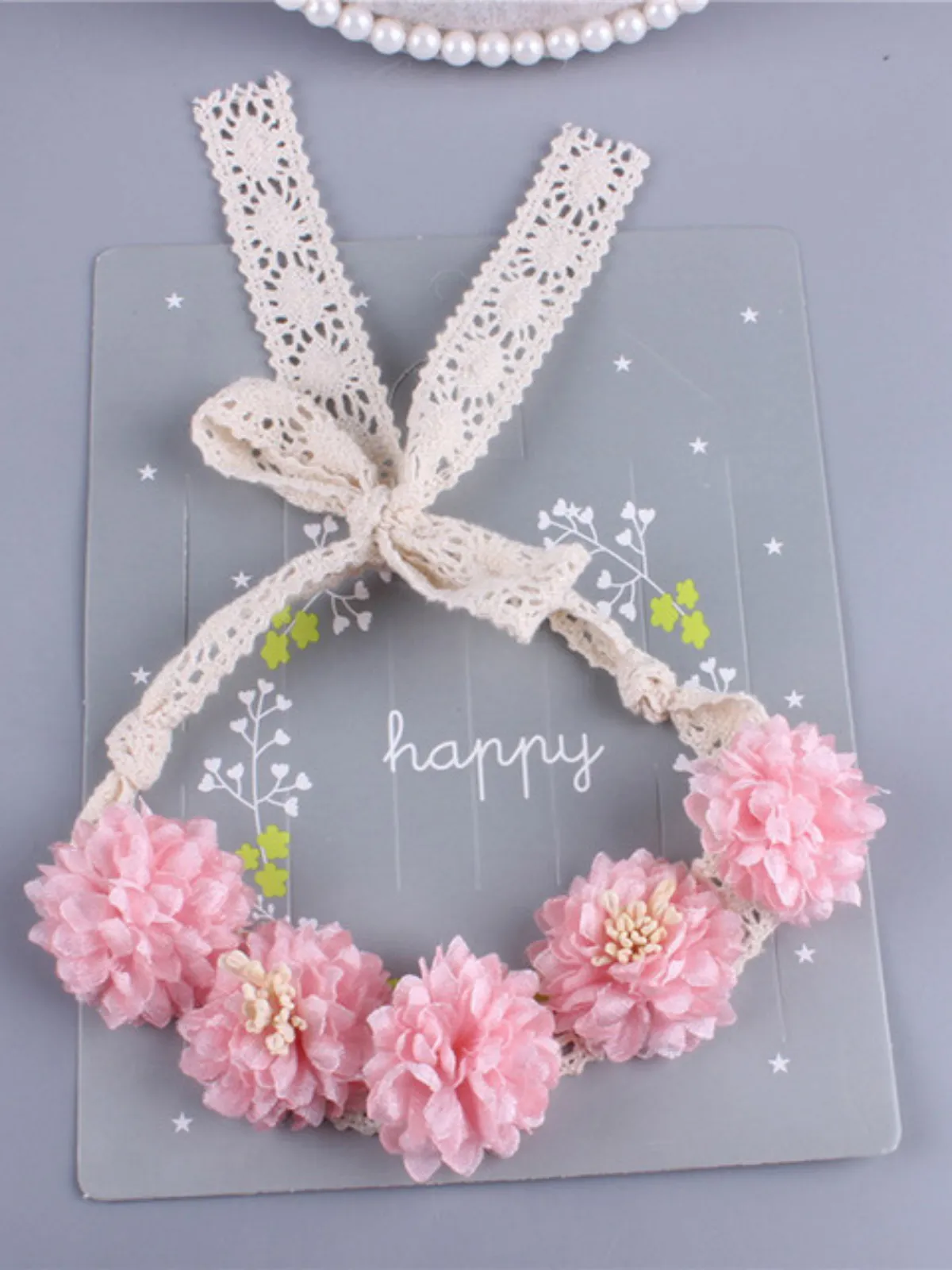 Happiest Moment Baby Flower Headband