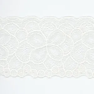Jacquard Trimming Lace #01 White