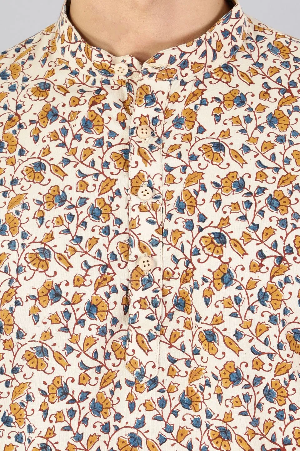 Jaipur 100%  Cotton Multicolored Kurta Shirt