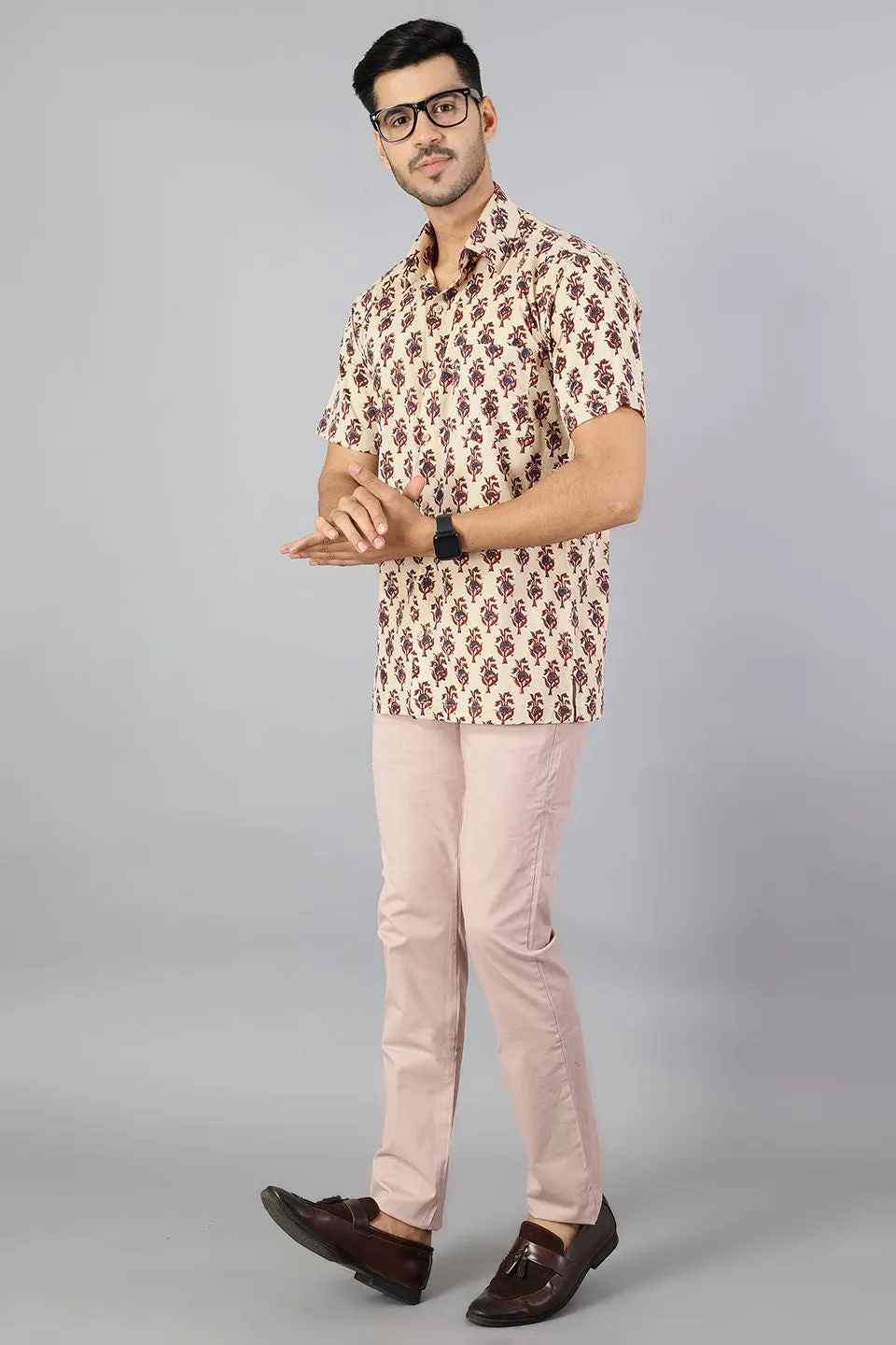 Jaipur 100% Cotton Multicolored Shirt