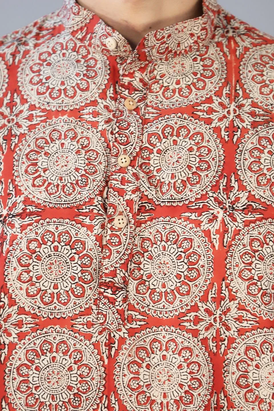 Jaipur 100% cotton Red kurta shirt