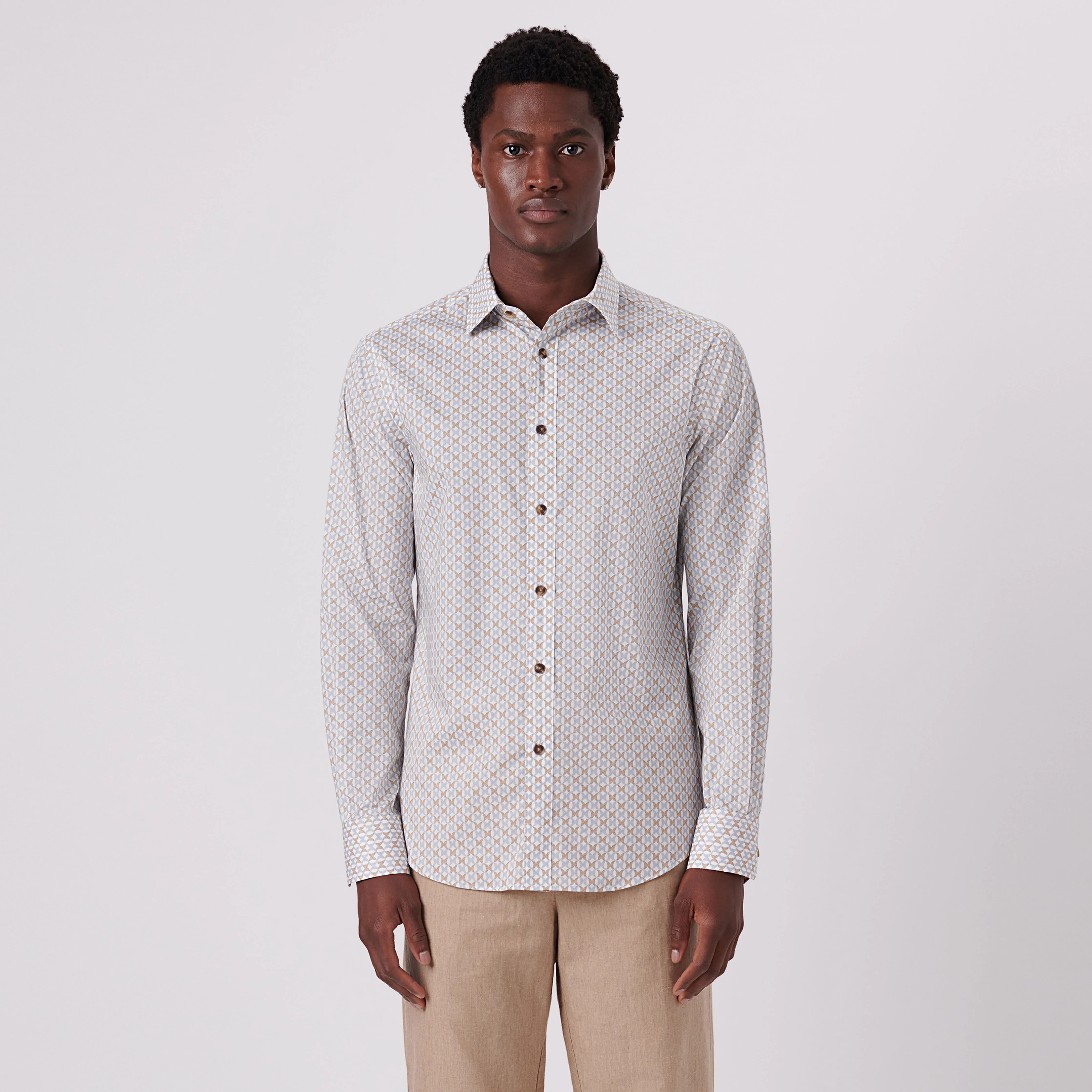 Julian Abstract Print Shirt