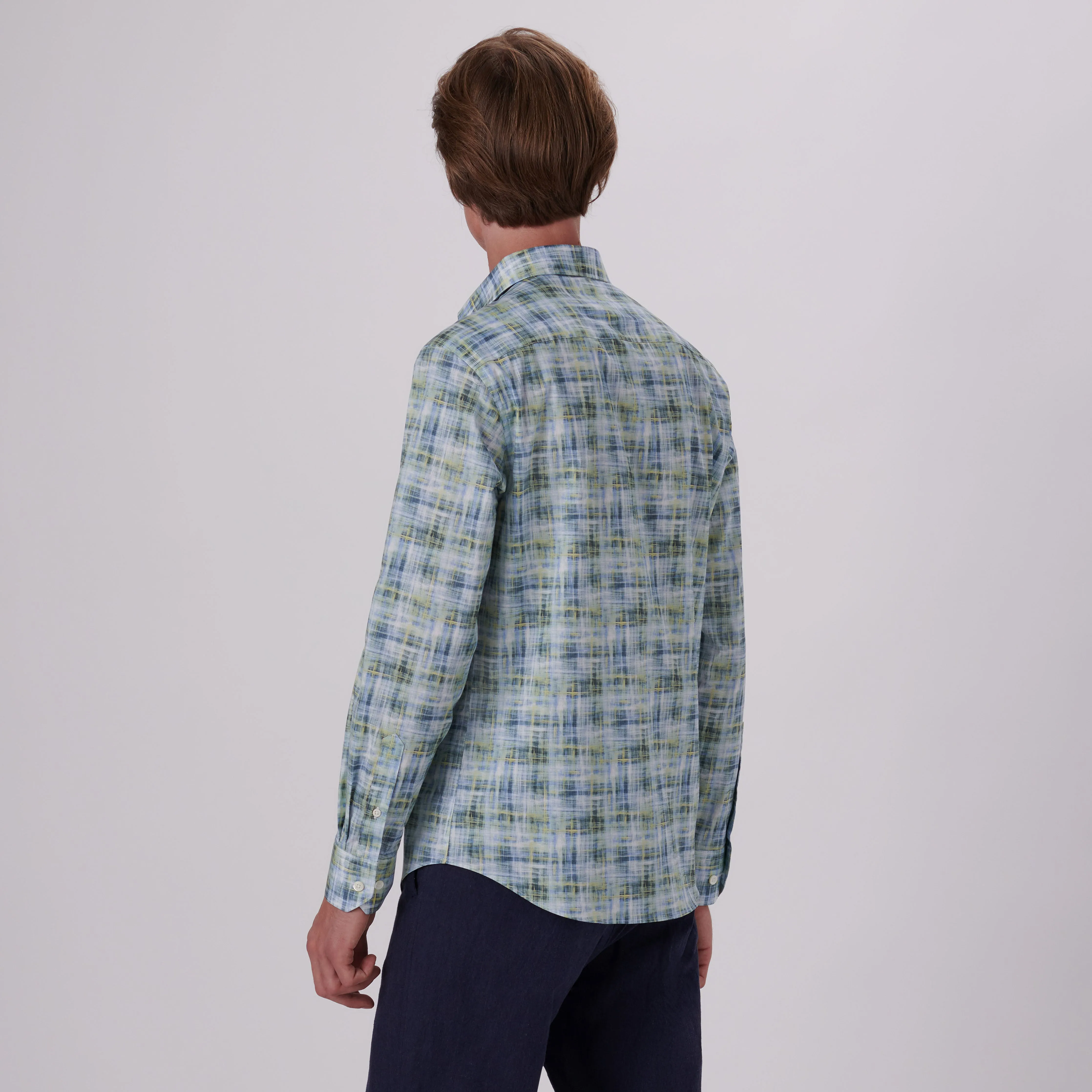 Julian Irregular Check Print Shirt