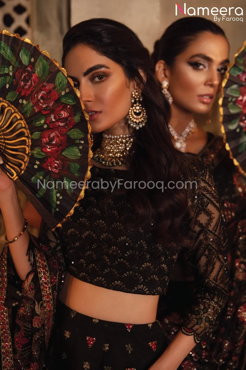 Lehenga Party Dress In Black Color By Designer #PF196