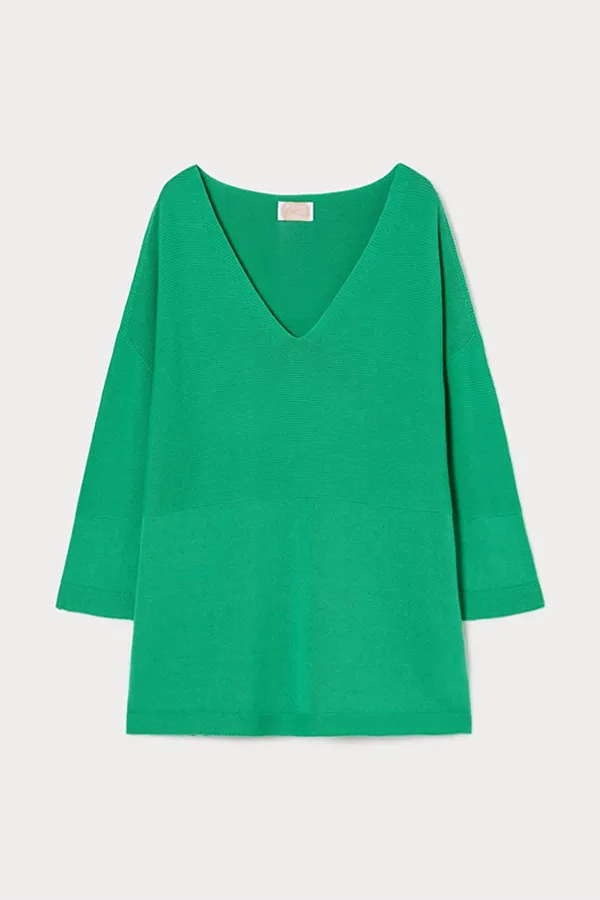 LIBERO SEAMLESS COTTON SWEATER