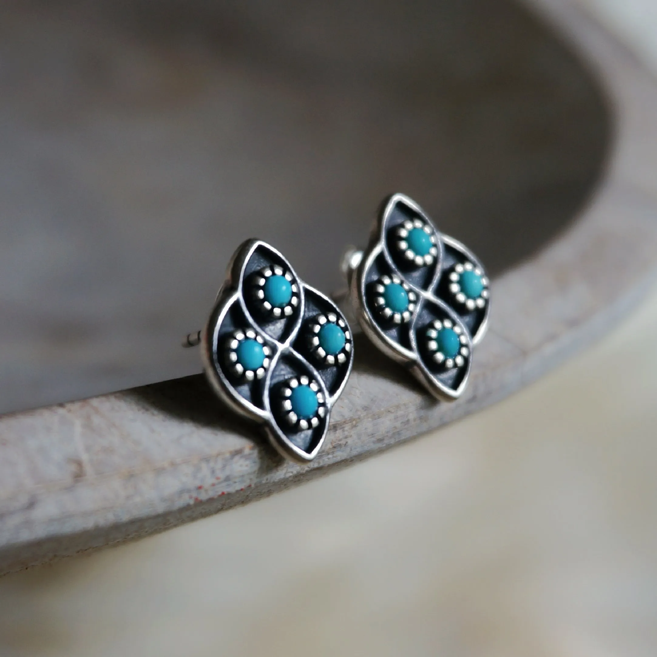 Lucia Turquoise Stud Earrings