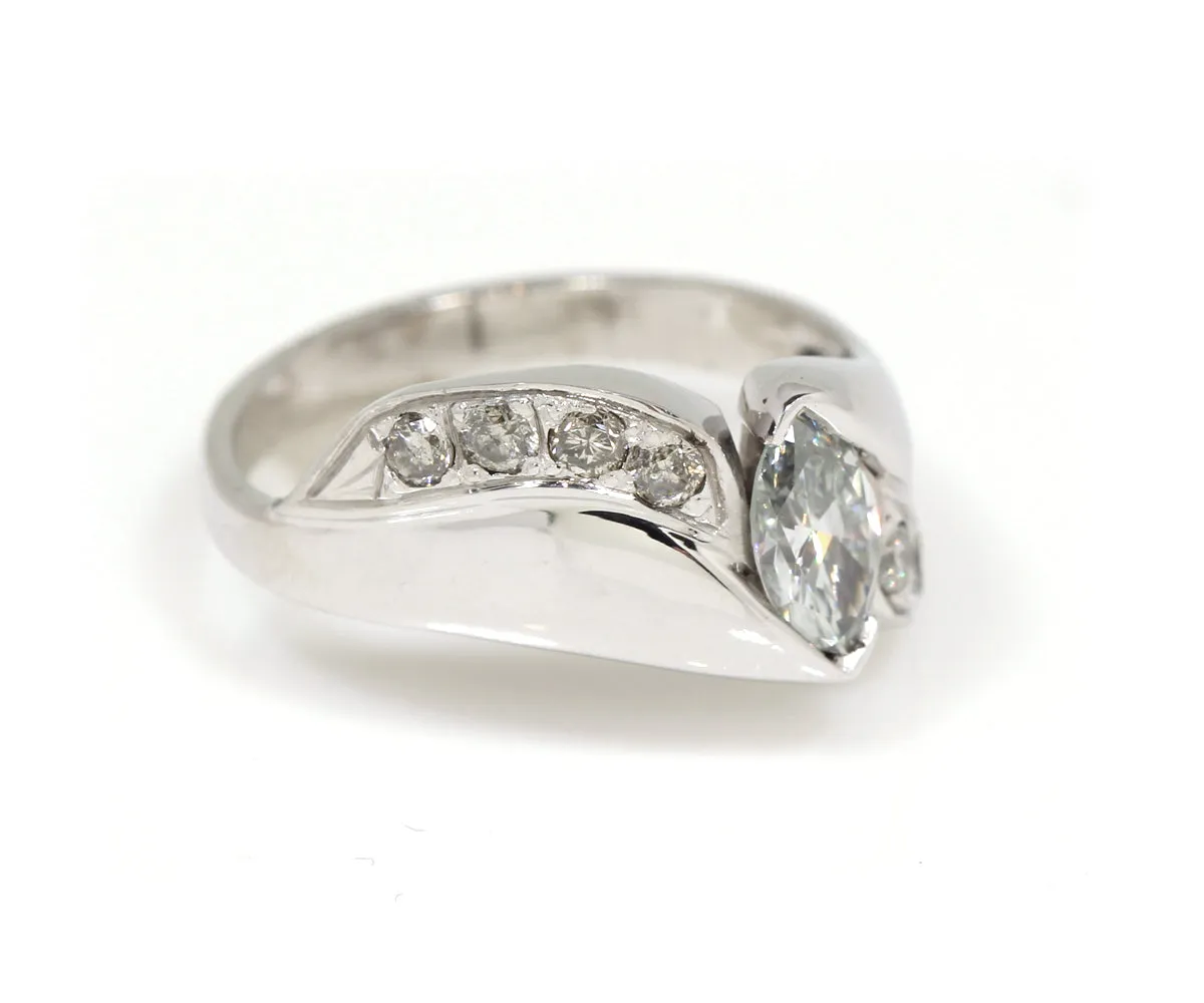 Marquise Diamond Wedding Ring Restoration