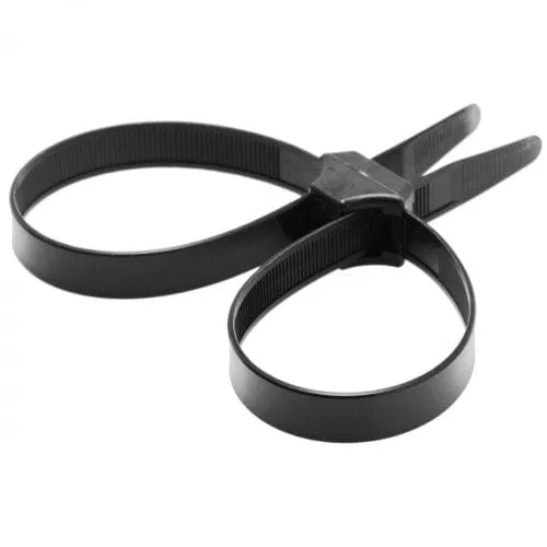 Master Series Misbehaved Black Zip Tie Police Cuffs - 5 Pack