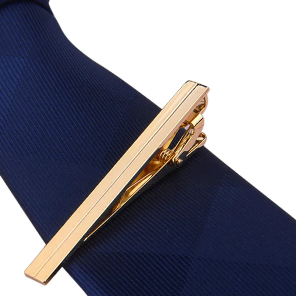 Men Metal Alloy Tie Clip Clamp Necktie Bar Clasp Wedding Bridegroom Business Fashion Formal Gifts