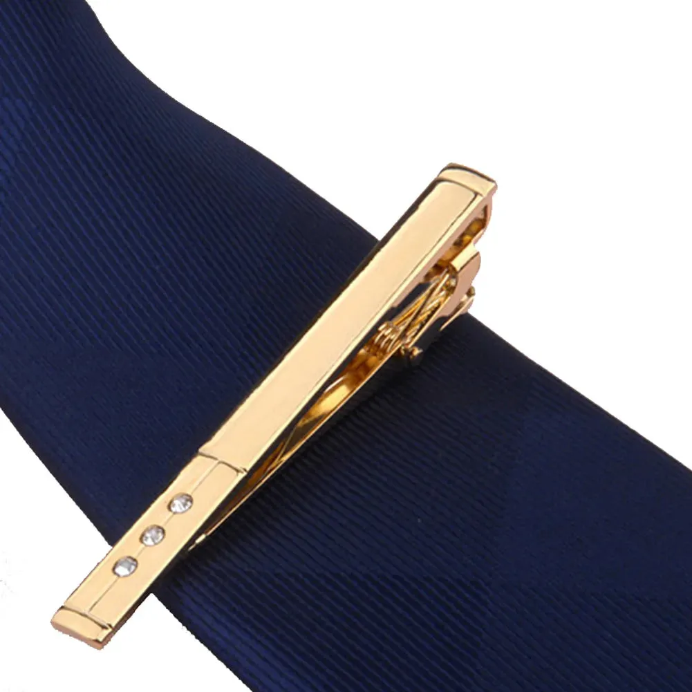 Men Metal Alloy Tie Clip Clamp Necktie Bar Clasp Wedding Bridegroom Business Fashion Formal Gifts