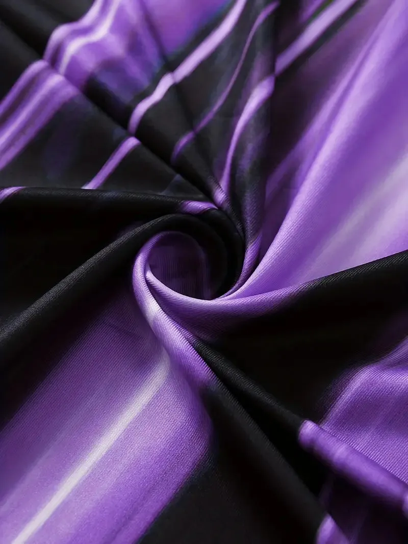 NEW Color Block Criss Cross Dress, Casual Sleeveless Spaghetti Strap Dress, Women's Clothing, Purple, Sz S