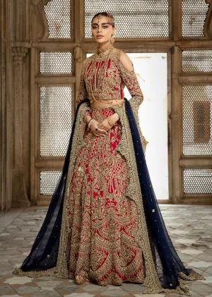 Pakistani Bridal Red Lehnga Choli for Wedding #J5183