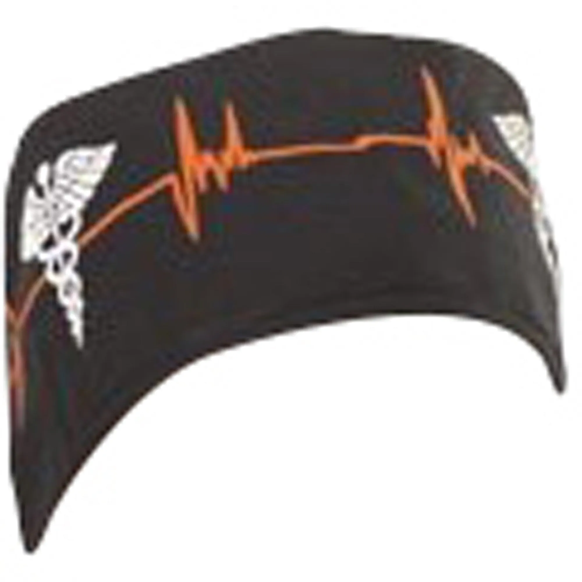 Scrub Cap Medical Surgeon Head Cover Surgical Hat Nurse Nursing Operating Room, Black EKG
