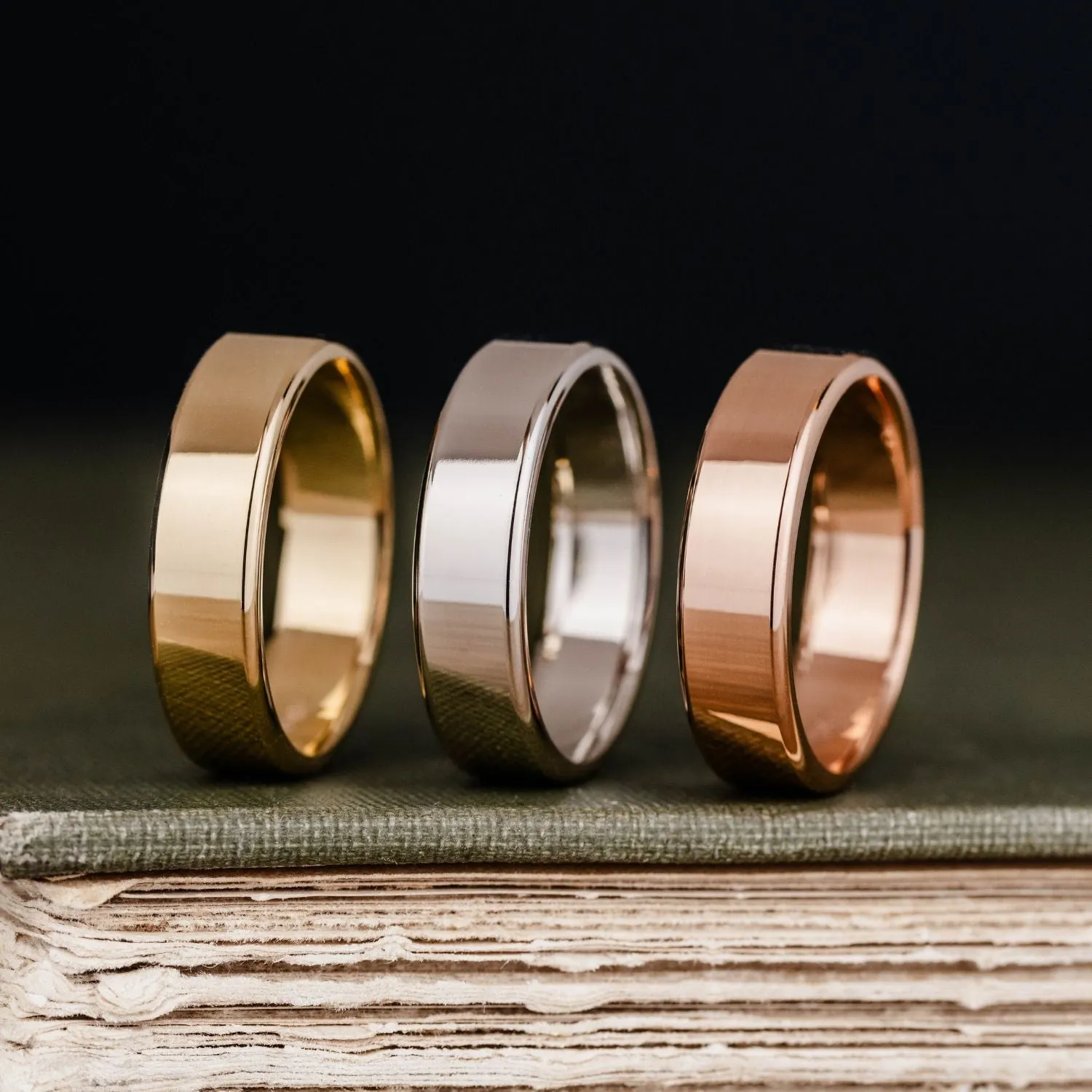 The Architect | 5mm & 6mm Men's Classic White Gold Wedding Band
