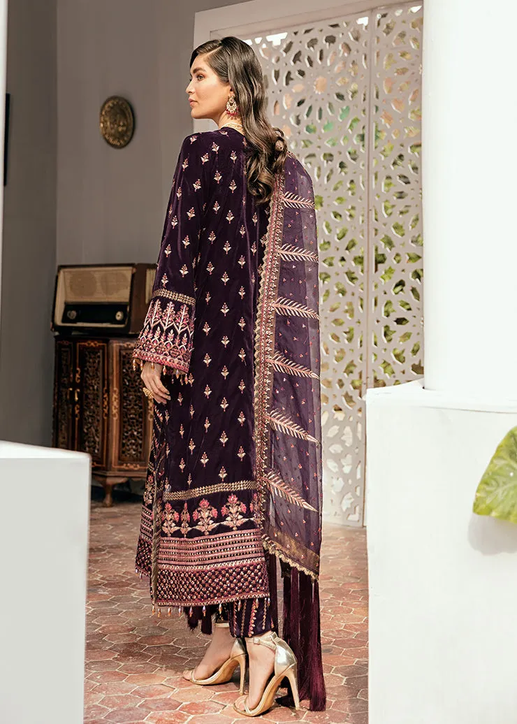 Velvet Pakistani Fancy Dress for Wedding Party #BB147