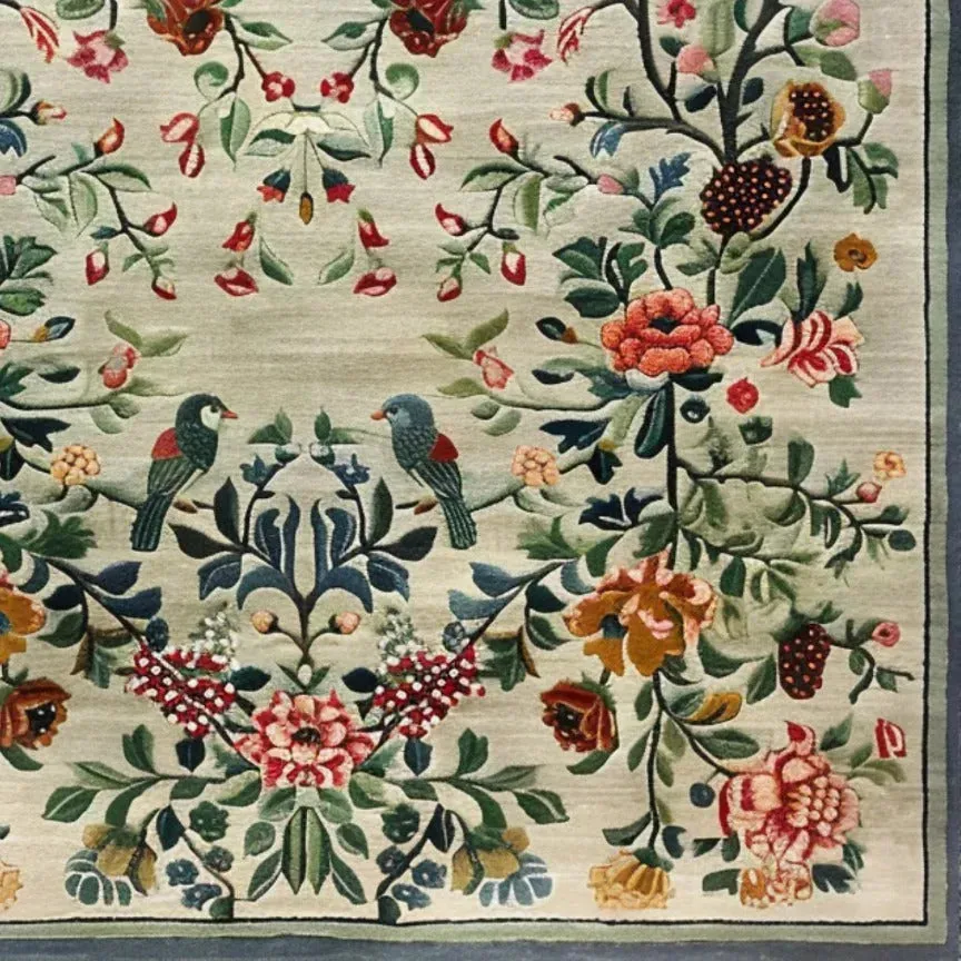 Vintage Floral Hand Tufted Rug