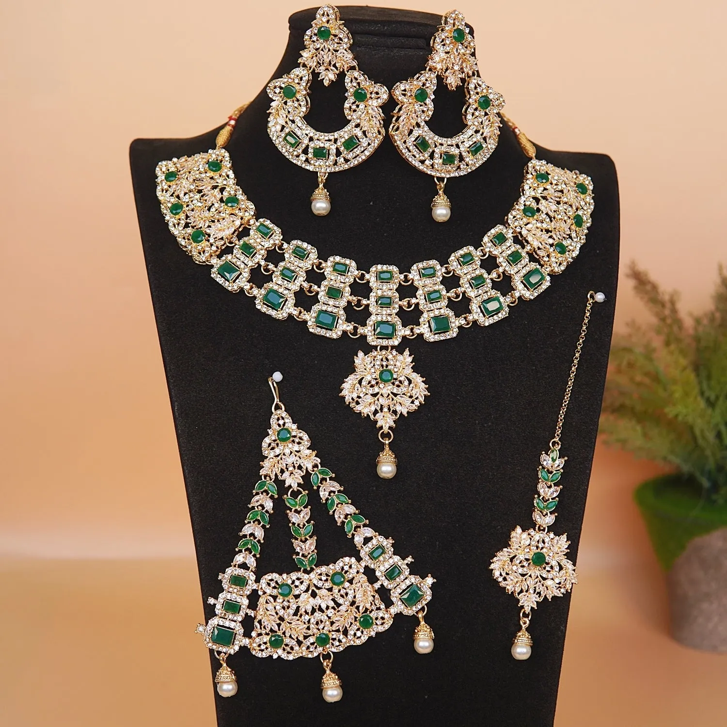 Zircons & Gemstones Bridal Set